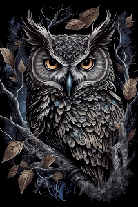 MFF: Nighttime Owl Ink Box Card