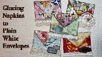 Paper Napkin Decorated Envelopes #2