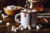 Hot chocolate and a gift swap
