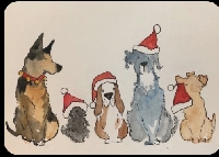 Upcycled Christmas Card PC - Animals 
