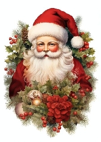 RF: Vintage Santa Large Rolo