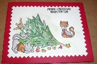 Two partners - Cat Christmas Card 