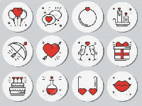 Cricut Stickers & a Valentine’s Day card #1