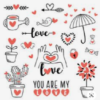 Cricut Stickers & a Valentine’s Day card #4
