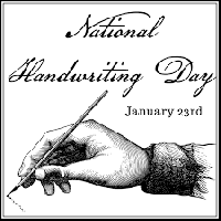 National Handwriting Day notecard
