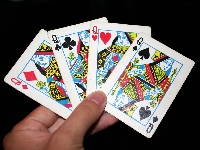 4 playing cards of Queens X2 partners #4