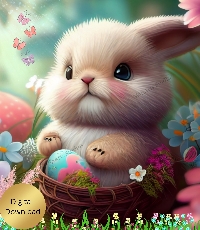 Easter ATC swap: Bunny