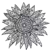 April ’24: Mandala bloem