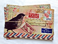 MFF:  Bird-Themed Mail Art w/Enclosure 
