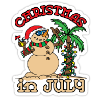🎄🏖️Christmas in July Card - Funny Xmas Card #1