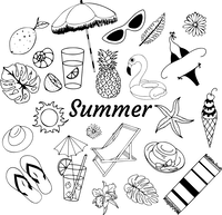 SP: Summer Doodle Postcard