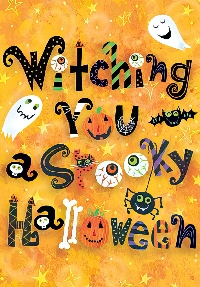 Halloween Card with flat surprise!