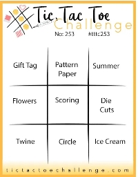 RSC: Tic Tac Toe Handmade Card