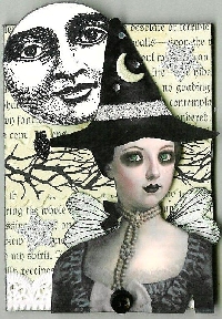 USAPC:  Halloween Witch ATC