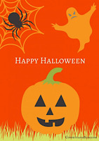 HS: halloween greeting card to three INTERNATIONAL