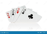 4 Playing cards of Twos X2 Partners #4