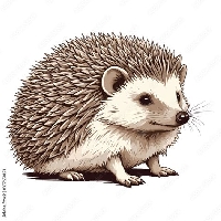 VC: Index Card Forest Animals Collection: Hedgehog