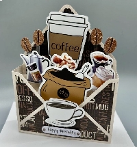 Mr.Zip ~ Coffee-Themed Decorated Envie +