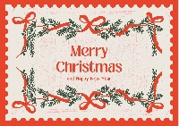 LSRUS: Christmas Decorated Envelope X3