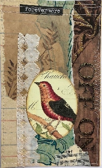 VC: Index Card Collage with a Bird