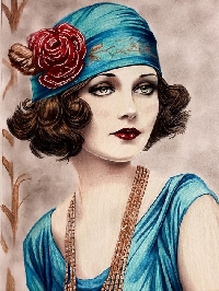 VC: Inkbox Card Book, Part 1...Art Deco Ladies