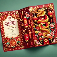 CHINESE NEW YEAR FOLDED CARD