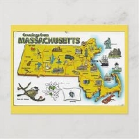 WIYM: NAKED U.S.A. STATE MAP POSTCARD #2