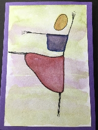 Easy Peasy Watercolor Postcard #2