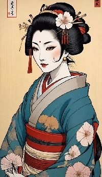 AACG: Inkbox Card Booklet Geisha/Asian