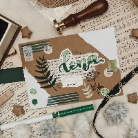 Green-Themed Envelope Art – Sender’s Choice