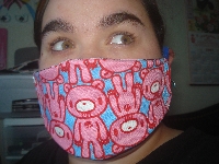 Flu masks for fabric