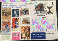 Used Stamp Chain Card Round 62