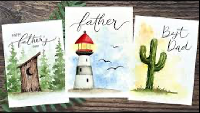Easy Peasy Watercolor Postcard #6