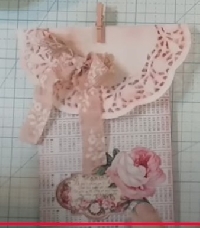 USAPC:  Doily + Book Page Pocket