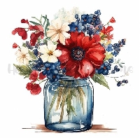 VC: Red,White, and Blue Index Card