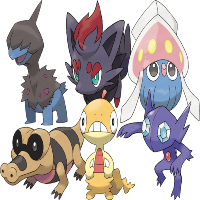 Pokemon by Type: Dark - HD/HP ATC swap