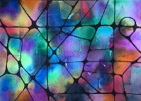 AIA: Tissue Paper Transfer Watercolor