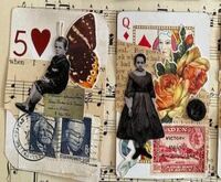 ♢♤♡♧ Altered Playing Card ♧♡♤♢ - July
