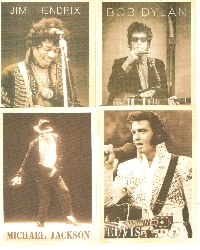 SIGN UP TO WIN 4 MALE MUSICIAN POSTCARDS    