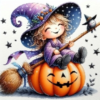 Halloween Card With Stickers