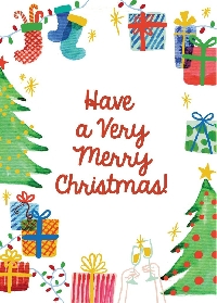 CM Christmas Card with flat surprise Swap