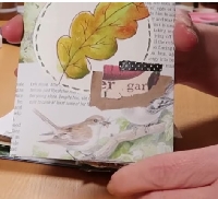 YTPC:  Collaged/Painted Pocket with Ephemera