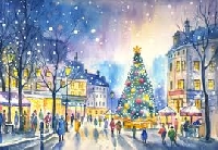 CCL: 3 Christmas inkbox cards