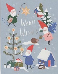 Upcycled Christmas Card PC # 11 - Gnomes