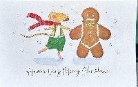 Christmas Card # 1 - gingerbread cookie