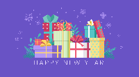 IS:  Happy New Year flat gift