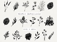 WIYM: Winter Botanicals Watercolor Postcards