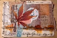 AIA: Mixed Media Collaged Spring Postcard