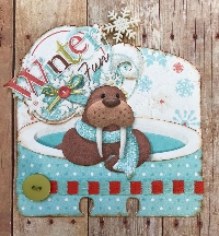 Recycled Christmas Card MemoryDex