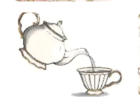 Afternoon tea greeting card